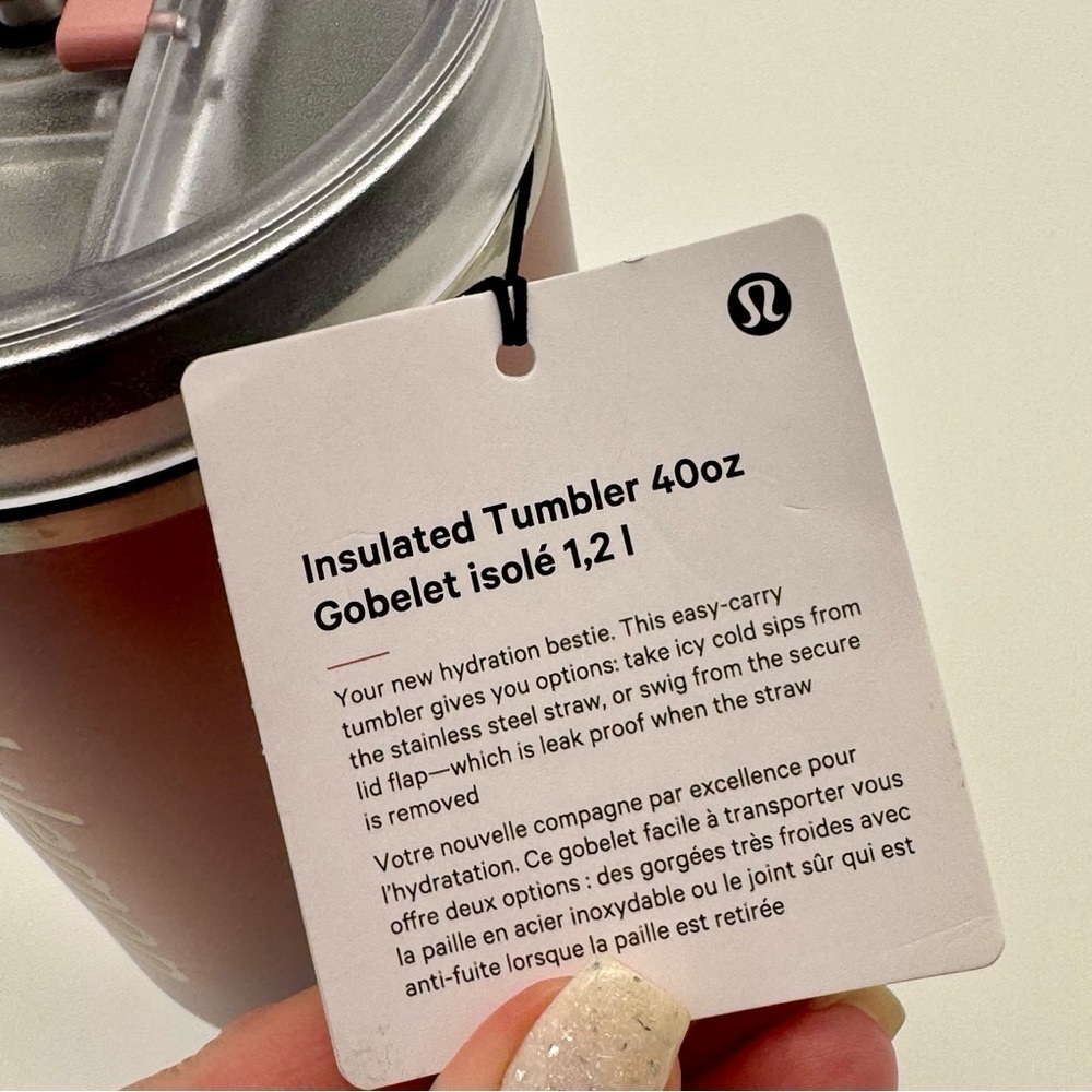 NWT Lululemon Insulated Tumbler 40oz Water Bottle Limited Edition Gift Idea - Picture 5 of 6